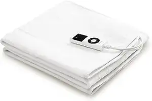 Heizdecke Wärmeunterbett 190x80 cm, Heizdecke mit Abschaltautomatik, 9 Wärmestuf