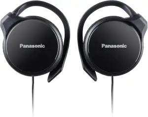 Panasonic RP-HS46E-K Clip-Ohrhörer, kompakte Clip-Kopfhörer, ergonomischer Ohrbü