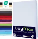 Buymax Spannbettlaken 100x200cm Baumwolle 100% Spannbetttuch Bettlaken Jersey, Matratzenhöhe bis ...