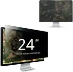 Blickschutzfolie für 24 Zoll 16:9 Monitor, Abnehmbarer Sichtschutzfilter mit Blaulichtfilter, HD Privacy Screen mit Anti-Glare & Blendschutz, Breite x Höhe: 531 mm x 299 mm