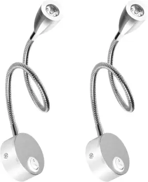 Leselampe Wandmontage LED Bett Leseleuchte 3W Bettleuchte Schwanenhals Lampe war