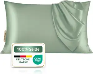 Premium Seidenkissenbezug – 100 % Maulbeerseide 22 Momme | Verstärkte Nähte | Oe