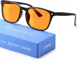 livho DreamGaze Blaulichtfilter-Brille für Männer – Blaulichtschutz – Premium Gaming- & Bildschirmbrille für Besseren Schlaf