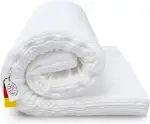 FMP Matratzenmanufaktur, Visco Topper 8 cm, Memory Foam Matratzenauflage für optimale Druckentlastung & Rückenschmerzen, ergonomisch & atmungsaktiv, Vergleichssieger, 100x200cm, weiß