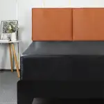 Lirex Satin Spannbettlaken 200x200cm, Seide Spannbetttuch Luxuriös und Seidig Glatt Weiche Microfaser Bettlaken für bis 35cm Matraze, Schwarz