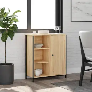 Sideboard Sonoma-Eiche Holzwerkstoff 70x30x80 cm mit verstellbaren Beinen, Kommo