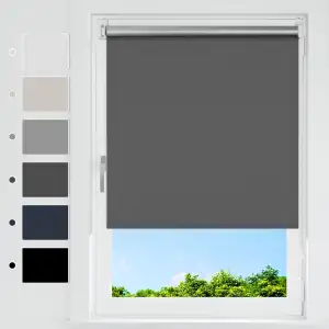 HOMEDEMO Verdunklungsrollo ohne Bohren, Thermorollo Klemmfix Verdunkelungsrollo 