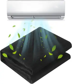 Aktivkohlefilter Matte, Luftfiltermatte 3mm Zuschneidbar Kohlefilter Schwarz fil