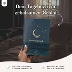 LEBENSKOMPASS® Schlaftagebuch Doze - Undatiertes 12-Wochen-Journal zur Dokumentation der Schlafgewohnheiten mit Reflexionsfragen, Übungen und Tipps - DIN A5 Hardcover mit Goldveredelung, 120 Seiten