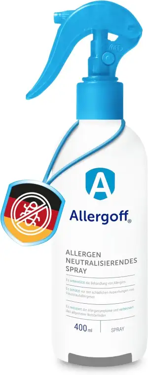 Allergoff Milbenspray 400ml - Allergenspray - 100% giftfrei - Milbenspray für Ma
