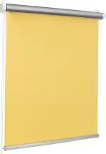 Verdunkelungsrollo Thermo Klemmfix ohne Bohren - 45 x 150 cm gelb - Fensterrollo, Seitenzugrollo, Sonnenschutz, Sichtschutz, Blendschutz - Thermorollo