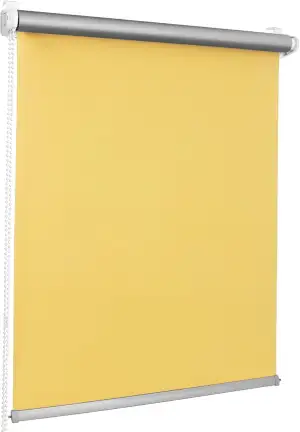 Verdunkelungsrollo Thermo Klemmfix ohne Bohren - 45 x 150 cm gelb - Fensterrollo