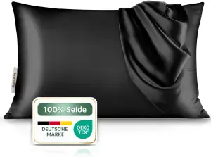 Premium Seidenkissenbezug – 100 % Maulbeerseide 22 Momme | Verstärkte Nähte | Oe