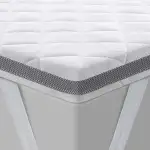 BedStory Gel Topper 180x200cm H3/H4 aus 7,5 cm Höhe Kaltschaumkern, atmungsaktive 3D-Netz Bezug, Bequeme Matratzentopper für Boxspringbett und unbequemem Betten Schlafsofa