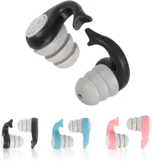 Schwimm Ohrstöpsel für Kinder von 4-12 Jahren, 3 Parr Wiederverwendbare Weich Si