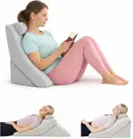 Lesekissen – Rückenkissen, verstellbare Kopfstütze, Memory-Schaum, abnehmbarer Bezug, atmungsakti...