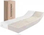 RAVENSBERGER Latexmatratze Ravo-Relax - Härtegrad H3, mittelfest - 90 x 200 cm, Höhe 19 cm - mit 7-Zonen LATEXCO-Stiftlatexkern - Matratze mit Baumwoll-Doppeltuch-Bezug