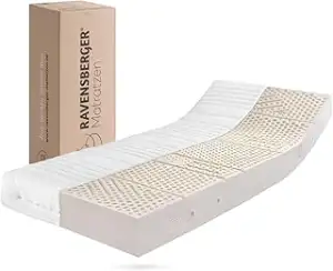 RAVENSBERGER Latexmatratze Ravo-Relax - Härtegrad H2, mittel - 90 x 200 cm, Höhe