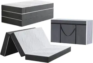 Twirest Klappmatratze Faltbare Gästematratze 75 x 195 x 15 cm Waschbar & Klappba