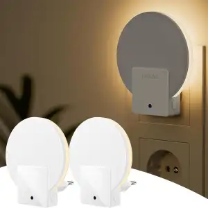 Lyridz Nachtlicht Steckdose mit Dämmerungssensor - 2 Stück Nachtlicht Hinterleuc