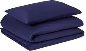 Amazon Basics Bettwäsche 135x200 100% Bio Baumwolle 2teilig, Extra Weich, Bettbe