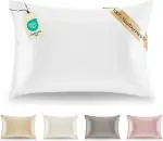 Kissenbezüge Seide - 50x70 cm - Gewicht 19 Momme 100% Reine Maulbeerseide Doppelseitig - Seidenki...