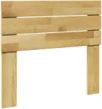 Kopfteil 100 cm Massivholz Eiche stabil, robust, mit Holzbeinen für Bettgestell, geeignet für 100 cm Matratzenbreite, langlebig, natürliche Maserung, ideal für Schlafzimmer
