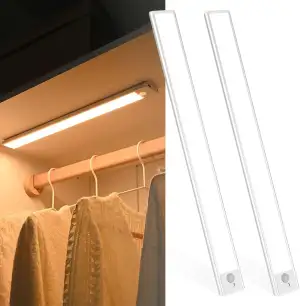 Motion Sensor Lights 11,8", 3 Farben Unterbauleuchten 54 LED 1800mAh Wiederaufla