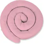 ekm trade XXXL 400 cm Bettschlange für Allergiker Bettkissen Stillkissen Bettrolle Zierkissen Bettumrandung Schlange Handmade 100% Baumwolle (35 – Rosa, 400 cm)