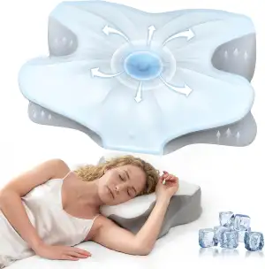 Orthopädisches Nackenkissen aus Memory-Schaum, Ergonomisches Nackenstützkissen f