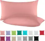 BaSaTex Doppelpack Baumwolle Renforcé Kissenbezug 40x60 cm | Kissenbezüge aus 100% Baumwolle | Ki...