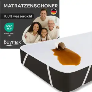 Buymax Matratzenschoner 90x200cm wasserdicht - Oeko-Tex zertifizierte Inkontinen