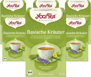 YOGI TEA, Basische Kräuter, Ayurvedischer Bio Gewürz- und Kräutertee, von Natur 