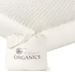 Whisper Organics 100% Bio-Baumwolle, gesteppter Matratzenschoner, atmungsaktive Matratzenauflage, 40 cm hoch, GOTS Zertifiziert, Matratzenbezug 90x200 cm, Elfenbein