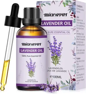 Migcaput Ätherische Öle lavendelöl 100 ml,100% Natürliche ätherische Öle, Ätherisches Aromatherapieöl von Erstklassige Qualität, Duftöle für Diffusor, Luftbefeuchter, Entspannen, Massage, Bad