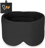 100% Modal Baumwolle Schlafmaske Premium Augenmaske große Schlafmaske Nachtmaske mit verstellbare...
