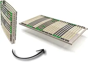 Lattenrost 90x200 cm FixSTAR, Lattenrahmen mit 7 Zonen und 28 flexiblen Federlei