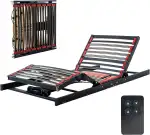 Cosy2Go Lattenrost 100x200cm elektrischer Lattenrost - Kopf- und Fußteil elektrisch verstellbar - ultraflach, faltbar, für Jede Matratze geeignet - passt in jedes Bett - fertig montiert
