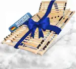 Coemo 2X Lattenrost Ergo 100x200cm Doppelpack - Individuell Einstellbarer Lattenrahmen - 28 Feder...