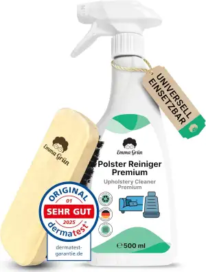 Emma Grün® Polsterreiniger für Sofa, Teppich, Matratze & Autositze 500ml – Fleck