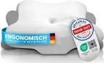 Orthopädisches Nackenstützkissen bei Nackenschmerzen aus hochwertigem Memory Foam - Ergonomisches Nackenkissen - Kopfkissen für Seiten-, Rücken- & Bauchschläfer - waschbarer Bezug bei 40°C