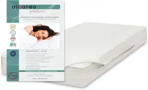 allsaneo Premium Allergiker Matratzenbezug 90x200x24 cm | Allergie Bezug extra weich und leicht |...
