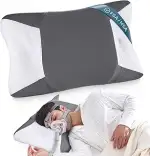CPAP Kissen für Seitenschläfer & Rückenschläfer, Memory Foam Schlafapnoe Kissen für alle CPAP Mas...
