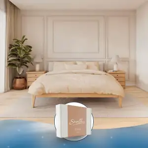 Samthus Bettwäsche Gewichtsdecke 135x200 - Baumwolle Satin - Oeko-Tex Made in Gr