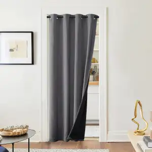 PONY DANCE Türvorhang Thermo Hitzeschutz Doppellagige und Dicke Verdunklungsvorh