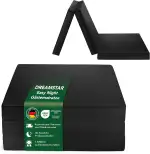 DREAMSTAR Klappmatratze Easy Night | 3-teilige Faltbare Gästematratze, Faltmatratze | waschbar | Bandscheibenwürfel | Oeko-TEX® | 60 x 190 cm