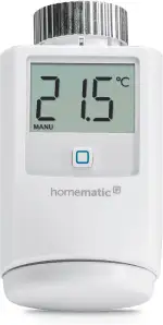 Homematic IP Heizkörperthermostat, Smart Home, digitaler Thermostat Heizung, Heizungsthermostat, Steuerung per App, Alexa & Google Home, einfache Installation, Energie sparen, 140280A0