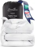 Samthus Feder- und Daunendecke 135x200cm - Oeko-Tex zertifizierte Bettdecke aus weichen Federn und Daunen - Federbettdecke - RDS zertifizierte Sommer & Winterdecke - Duvet - Ganzjahresdecke