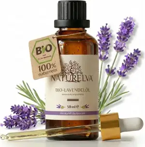 Lavendelöl BIO 50ml – naturreines ätherisches Öl mit Pipette - Aromaöl in Lebens