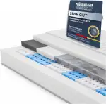 BeCo Feel Like Latex Taschenfederkernmatratze 100x200 cm mit 24 cm Höhe - 7-Zonen Matratze - PUR Like Latex Auflage - Like Latexmatratze mittelfest - Made in Germany